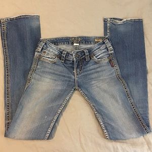 Women’s silver jeans